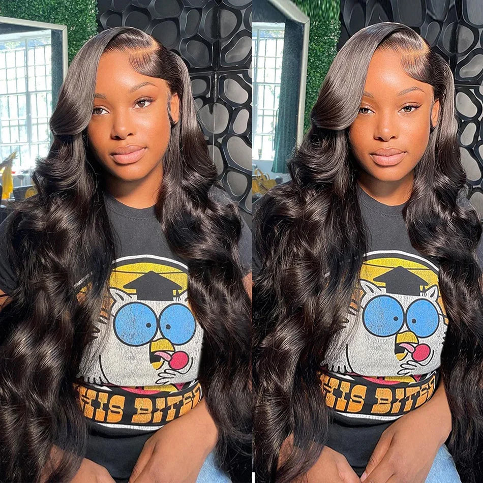 13x4 13x6 Hd Transparent Lace Wigs For BLack Women Pre Plucked Front Hair Wigs 220 Density Body Wave Lace Human Hair Frontal Wig - Vibrant Variety Store
