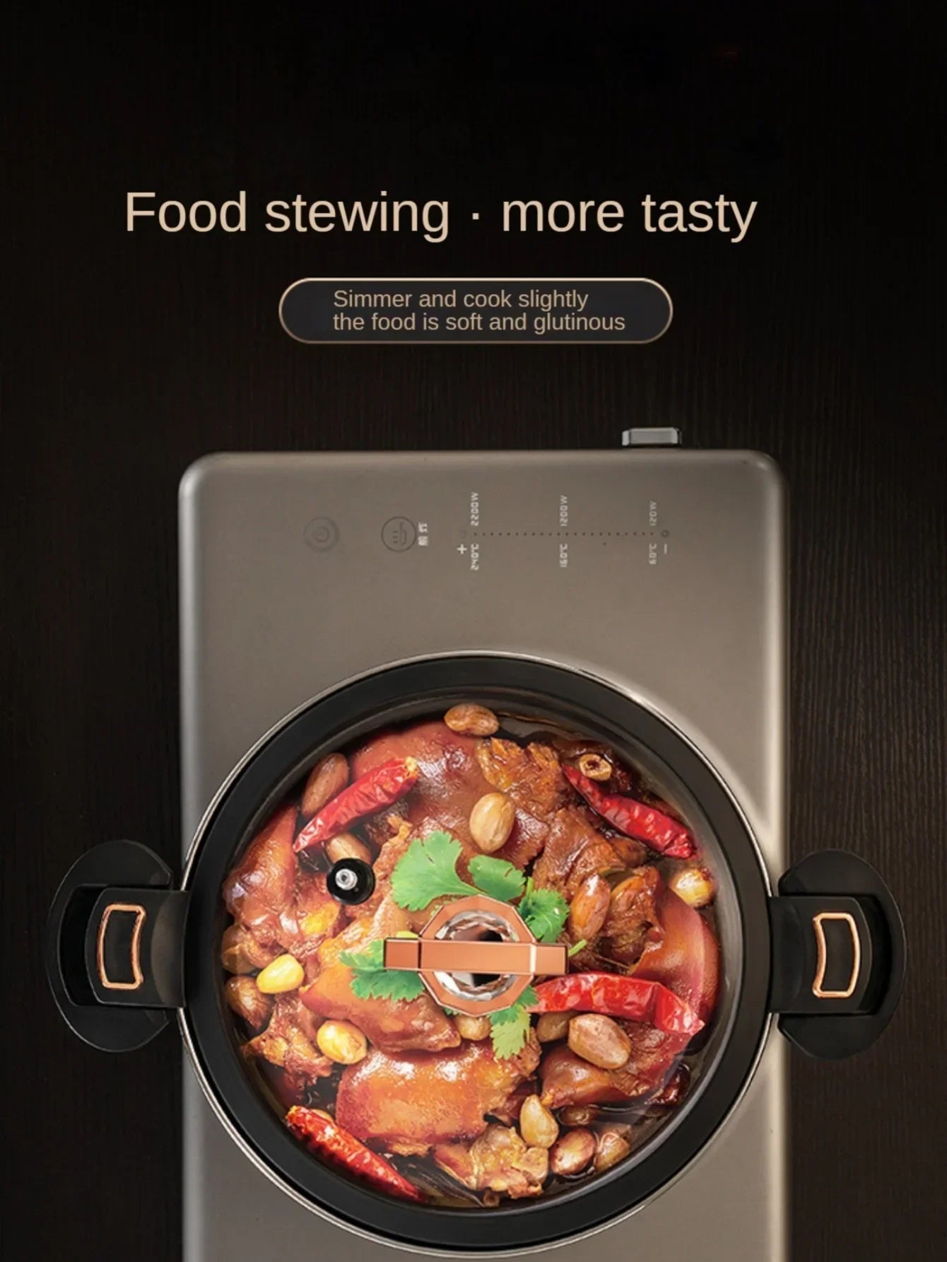 Micro pressure pot 304 stainless steel thickened soup pot household double ear bottle soup pot thickened composite bottom