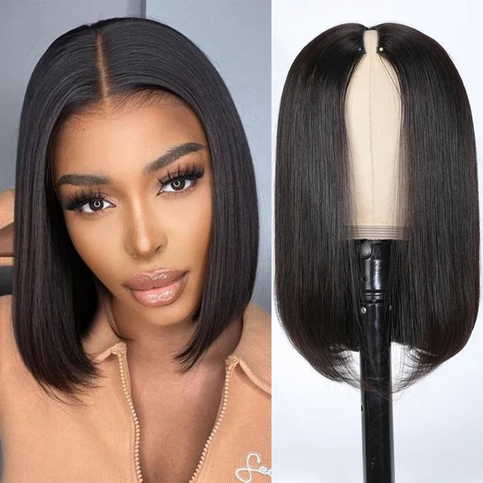 Iamvip Short Bob Straight Frontal Wigs 200% Bob Lace Front Human Hair Wig For Women Hd Lace Frontal Wig Human Hair
