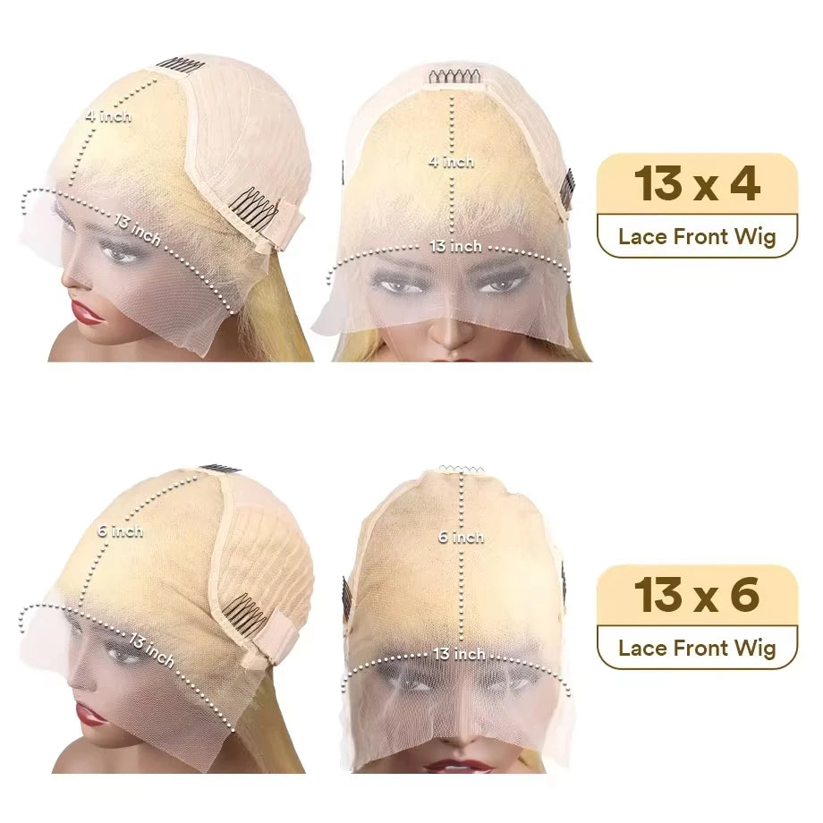 27 Honey Blonde Human Hair Wigs 13X6 Hd Lace Frontal Wig 13x4 Body Wave Human Hair Wigs 250 Density Preplucked Brazilian Wigs - Vibrant Variety Store