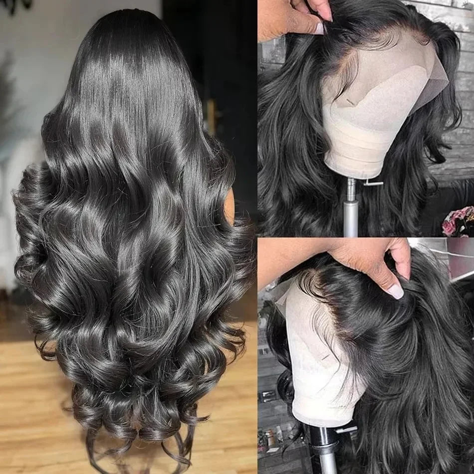 30 36 Inch Body Wave Lace Front Wig 13x4 13x6 Lace Frontal Human Hair Wigs 200 Density Body Wave Brazilian Hair Wig For Women - Vibrant Variety Store