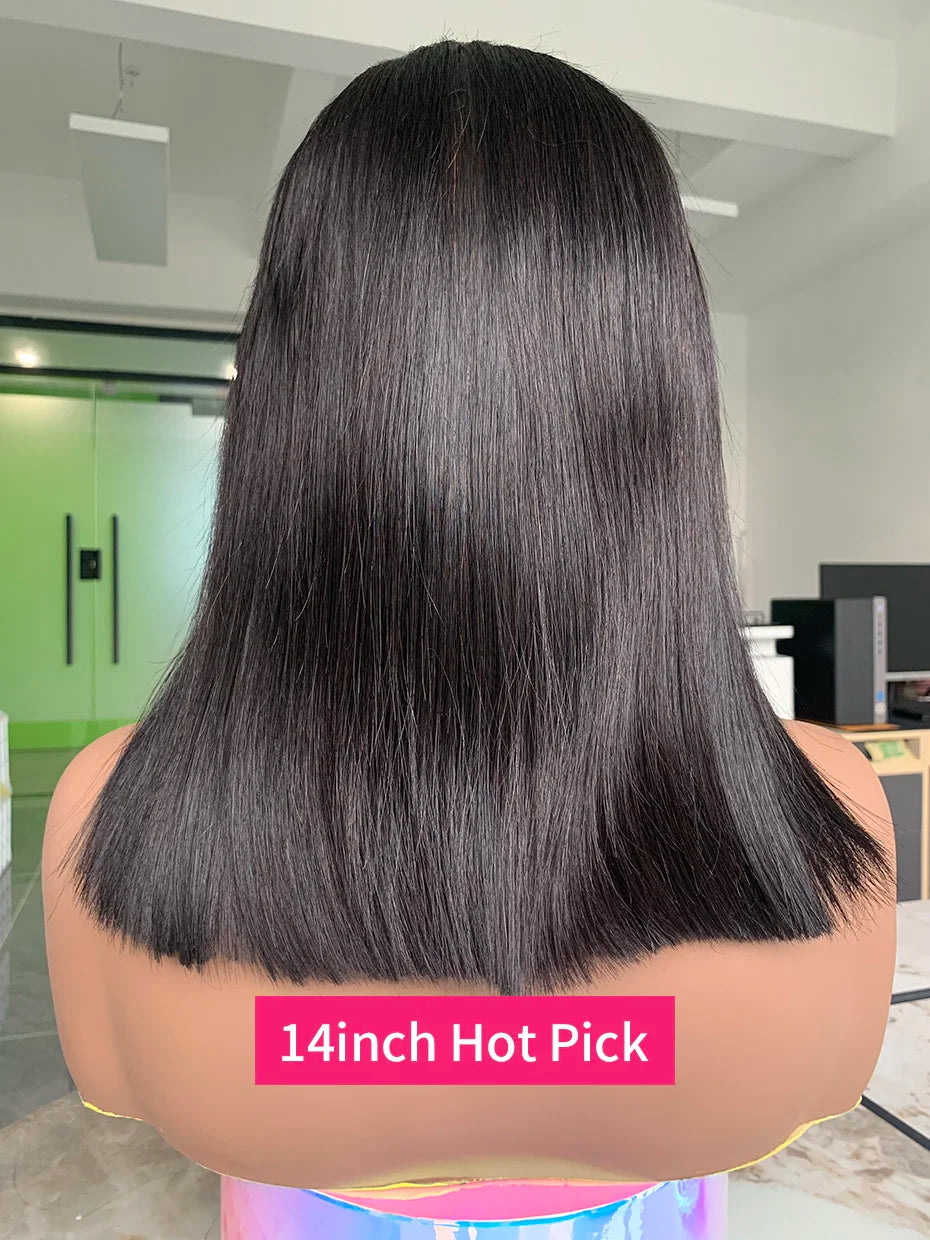 13x4 Bob Wigs Bone Straight Human Hair Wigs 13x6 Lace Frontal Hair Extensions Wig 100 Vietnamese Lace Front Human Hair Wig Black