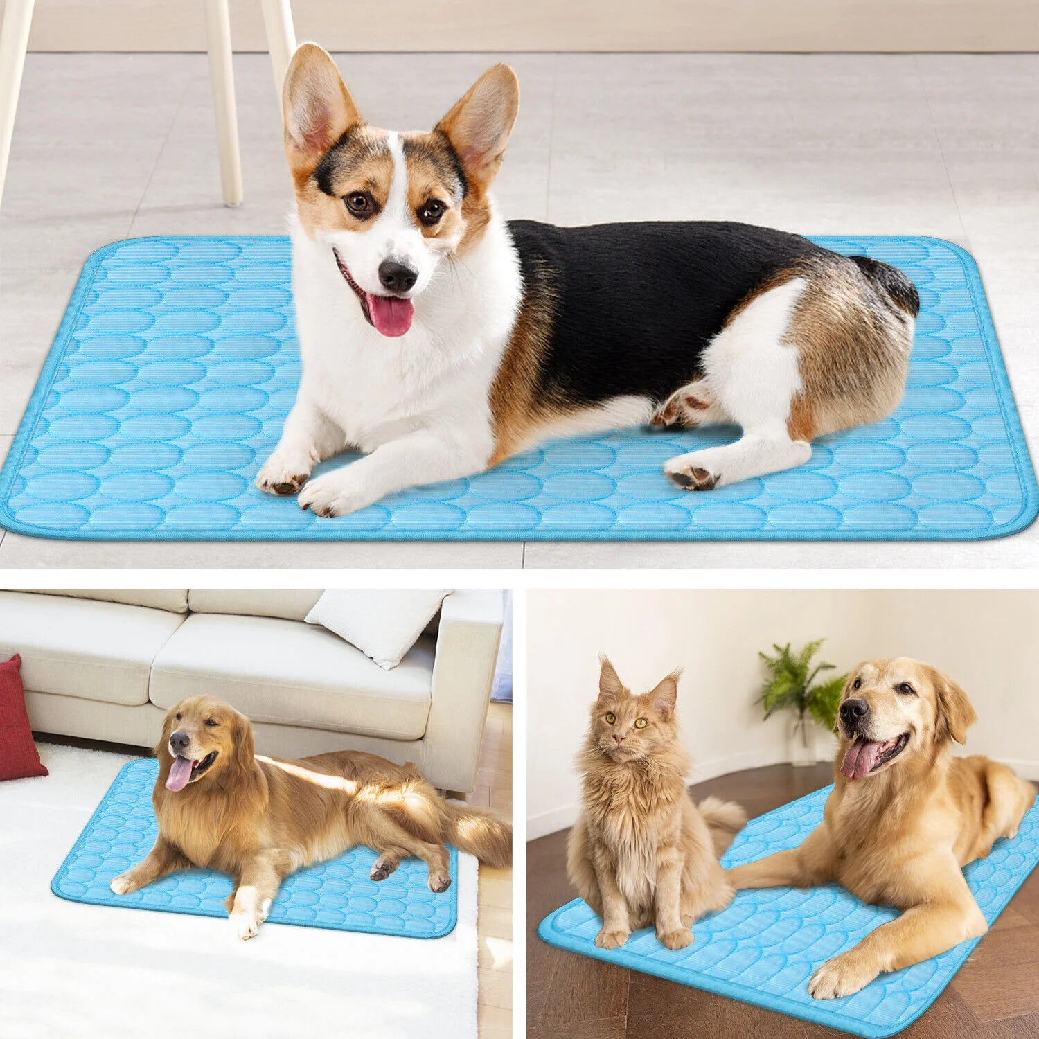 Pet Cooling Mat Cool Pad Cushion Dog Cat Puppy Blanket Summer Sleeping Bed - Vibrant Variety Store