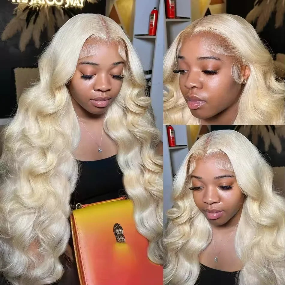 Body Wave 613 Hd Lace Frontal Wig 13x6 Human Hair Wigs 13x4 Transparent Lace Honey Blonde Glueless Wigs For Women 250 Density - Vibrant Variety Store