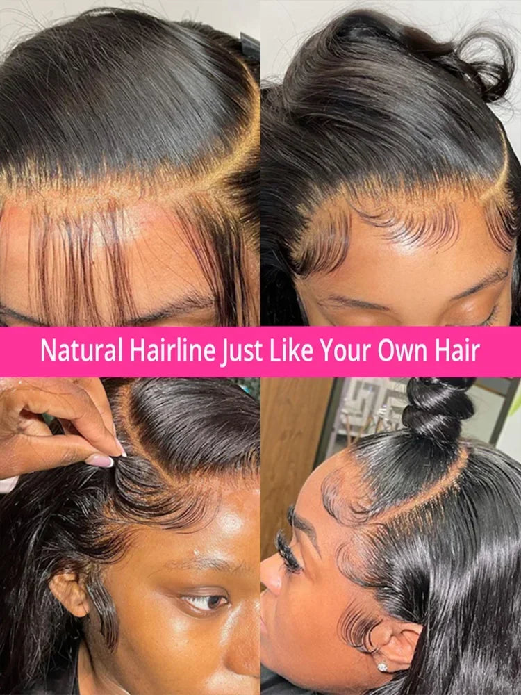 Body Wave Lace Wigs 13x6 HD Lace Frontal Wig 100% Raw Human Hair Loose Wave Lace Front Human Hair Wigs 4x4 HD Lace Closure Wig - Vibrant Variety Store