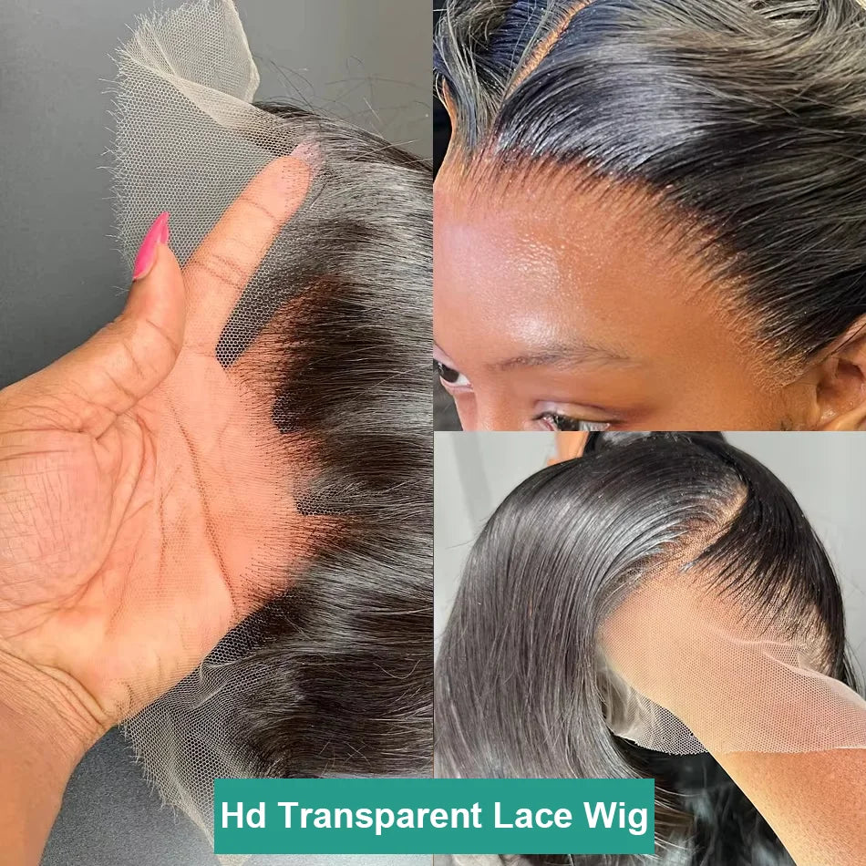 Luvin HD Transparent 13x6 Body Wave Lace Frontal Human Hair Wig  Brazilian 5x5 Closure Glueless Lace Wig 13x4 Lace Front Wigs - Vibrant Variety Store
