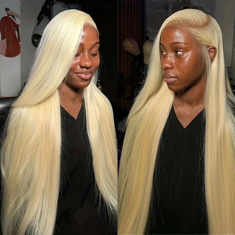 30 36 Inch Highlight Wig Human Hair Pre Plucked 13x6 Transparent Lace Front Wig Ash Blonde Highlight Colored Human Hair Wigs