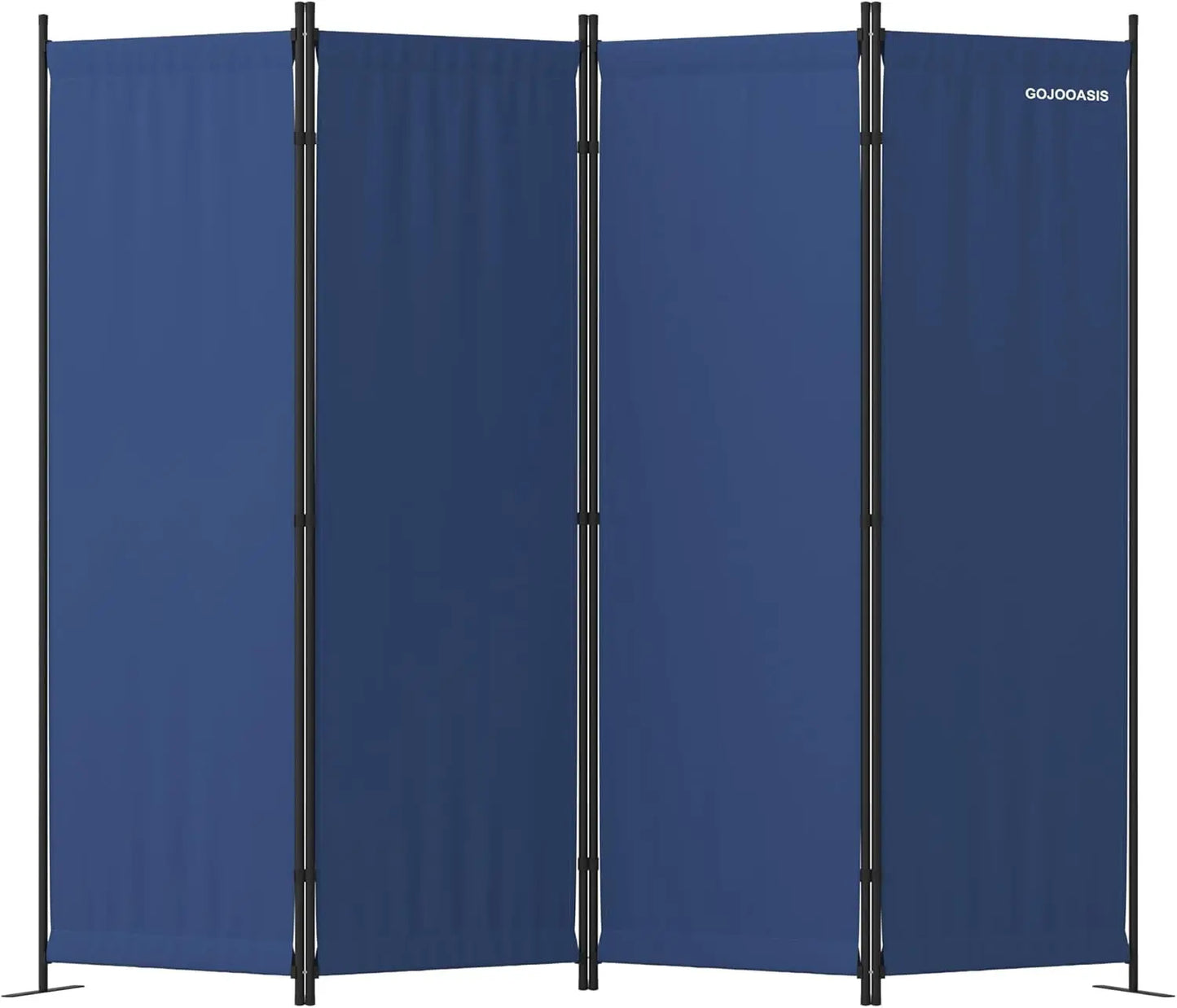 4 Panel Room Divider Folding Privacy Screen for Home Office and Dorm Decor in Grey - Vibrant Variety Store