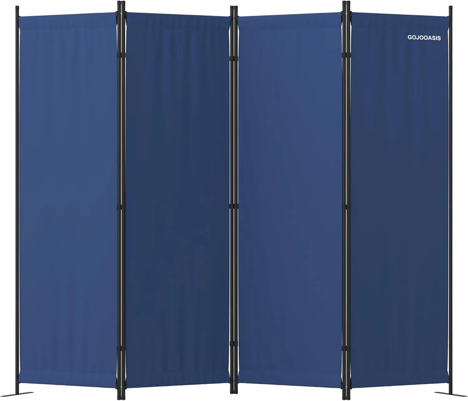 4 Panel Room Divider Folding Privacy Screen for Home Office and Dorm Decor in Grey - Vibrant Variety Store