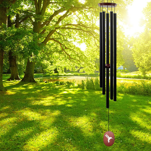 60" Wind Chimes Outdoor, WindChimes Large Wind Chimes for Outside Deep Tone with 5 Tuned Tubes and S Hook - Vibrant Variety Store