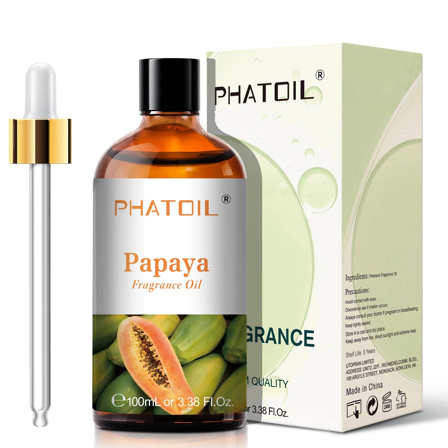 PHATOIL 100ml Sweet Fruity Fragrance Oil for Diffuser and Candle Making Coconut Vanilla Strawberry Lemon Peach Pear Aroma Oil - Vibrant Variety Store