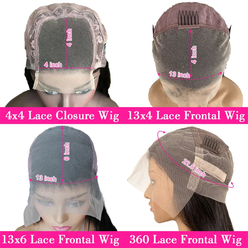 HD 13x6 Royal Blue Colored Lace Front Wig Body Wave 100% Human Hair Wigs Brazilian 30 Inch Glueless Lace Frontal Wig Pre Plucked