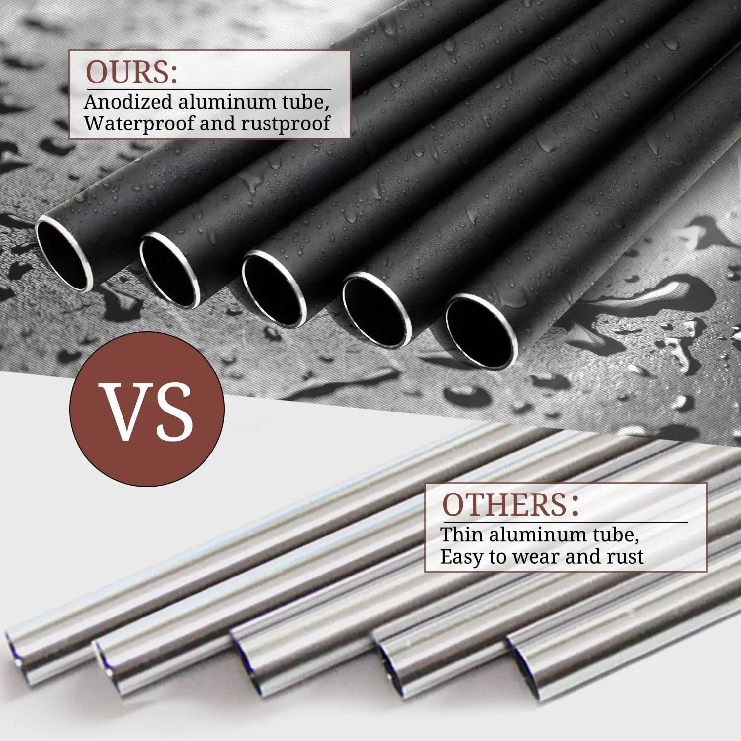 60" Wind Chimes Outdoor, WindChimes Large Wind Chimes for Outside Deep Tone with 5 Tuned Tubes and S Hook - Vibrant Variety Store