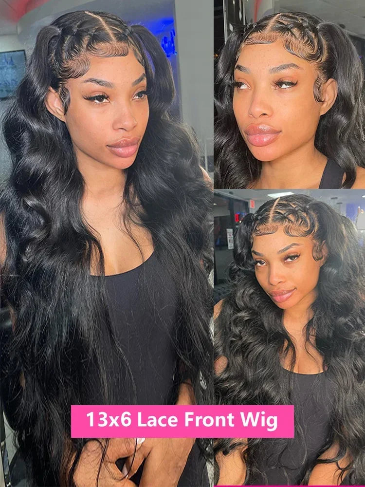 Body Wave Lace Wigs 13x6 HD Lace Frontal Wig 100% Raw Human Hair Loose Wave Lace Front Human Hair Wigs 4x4 HD Lace Closure Wig - Vibrant Variety Store