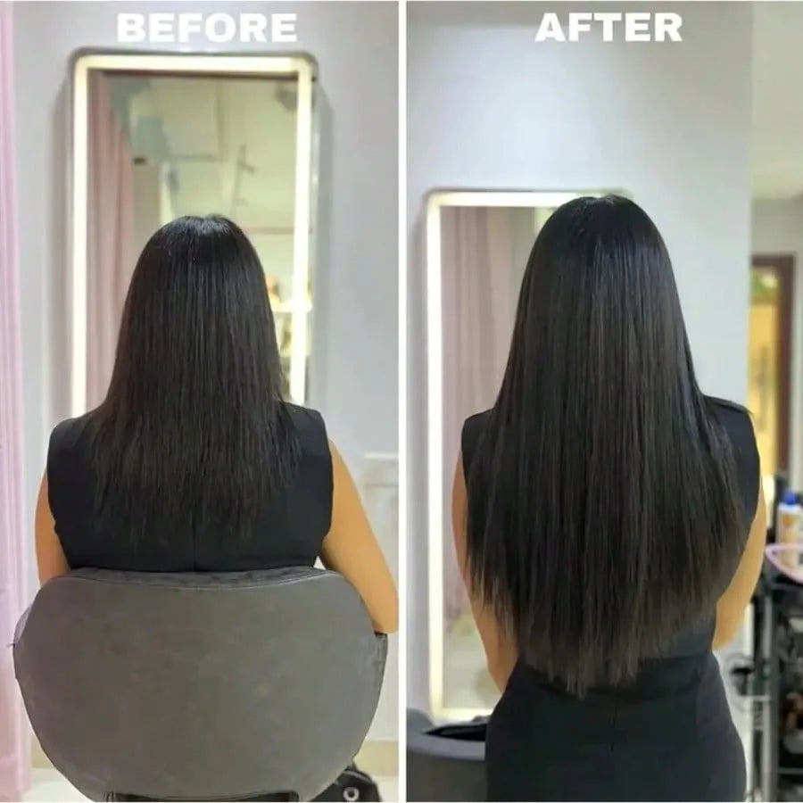 28Inch Stright Clip In Hair Extensions Human Hair 8pcs Straight Hair Silky Black/613 Blonde/Highlight/Ginger/99J/27# - Vibrant Variety Store