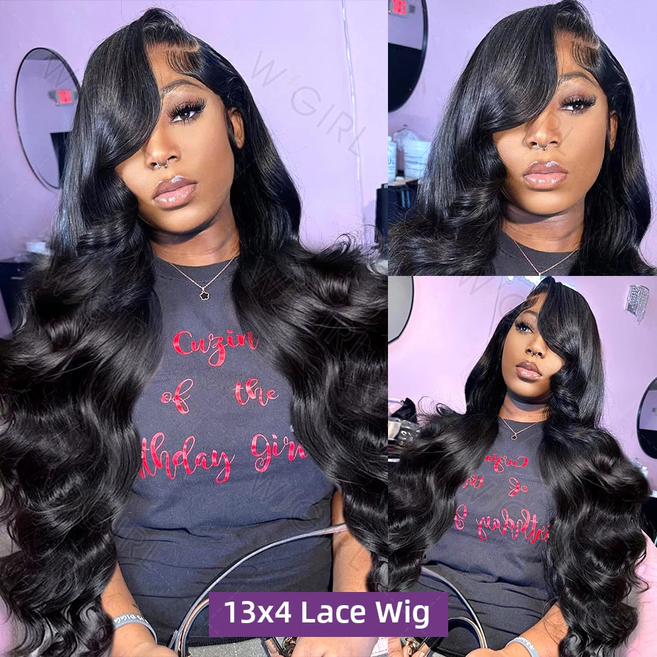 Luvin HD Transparent 13x6 Body Wave Lace Frontal Human Hair Wig  Brazilian 5x5 Closure Glueless Lace Wig 13x4 Lace Front Wigs - Vibrant Variety Store