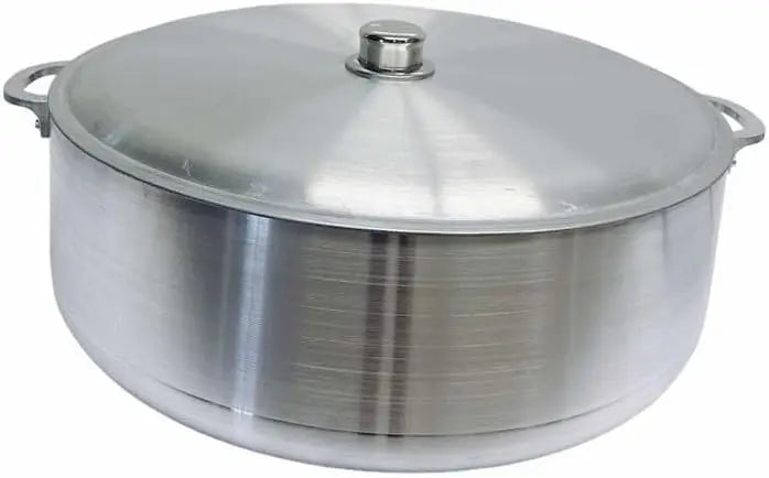 31 Qt Aluminum Caldero Cookware Pot Dutch Oven With Lid Satin Finish - Vibrant Variety Store