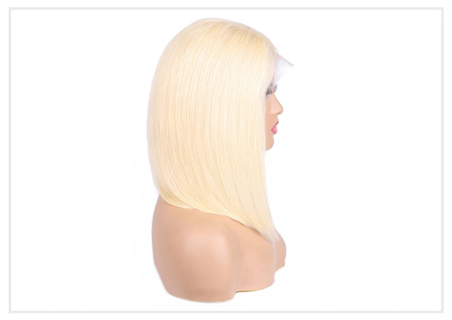 13x4 13x6 613 HD Blonde Bob Hair Wig Human Hair Lace Frontal Wig Brazilian Straight Bob Wig Lace Front Human Hair Wigs for Women